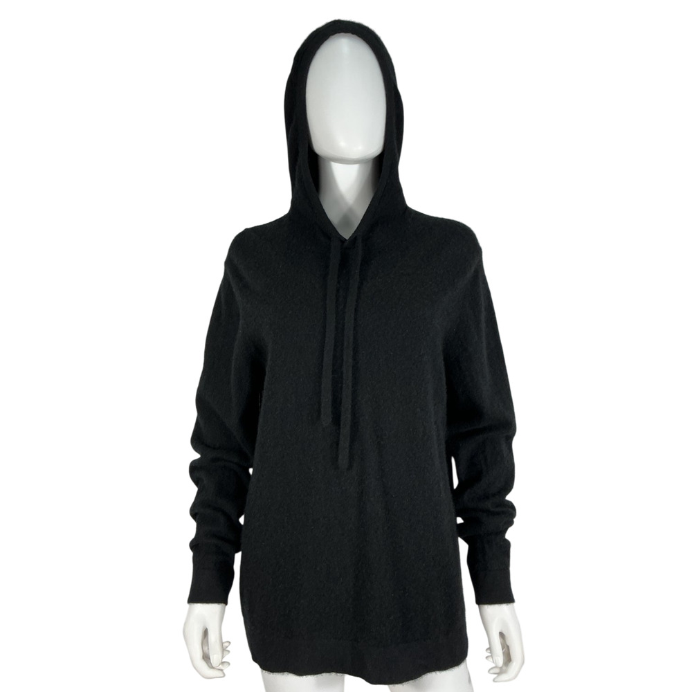 Naadam Cozy Black Essential Cashmere Hoodie Size M